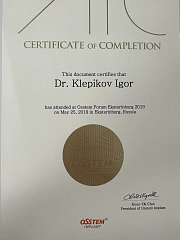 Сертификат DR. Klepikov. family-dent72.ru